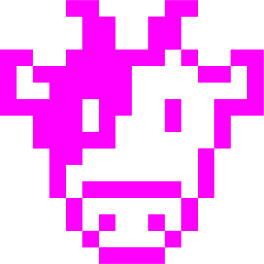 space invader cow