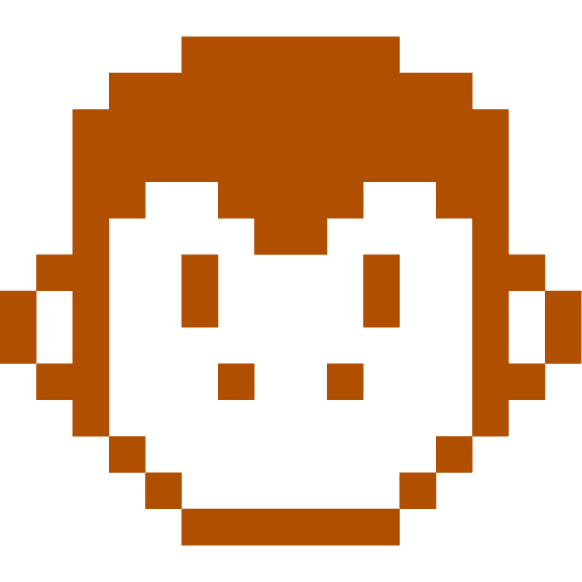 space invader monkey face