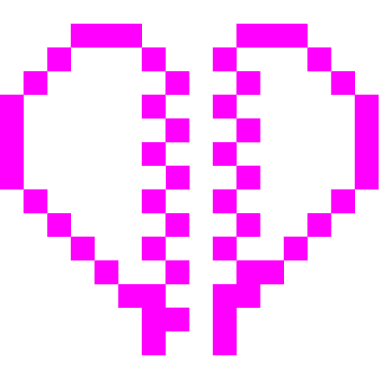 space invader broken heart