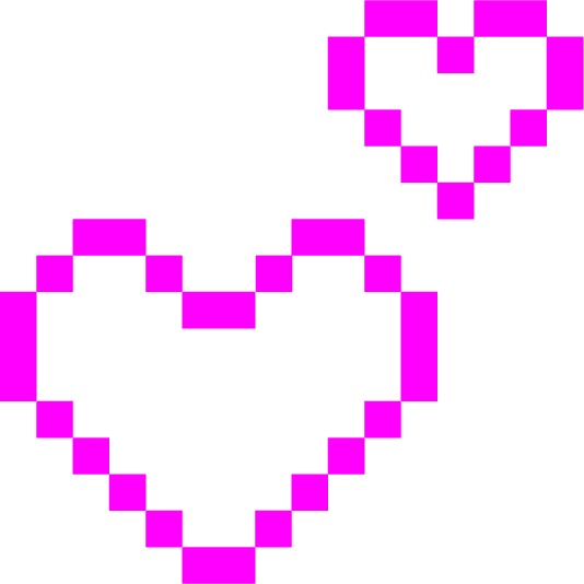space invader two hearts