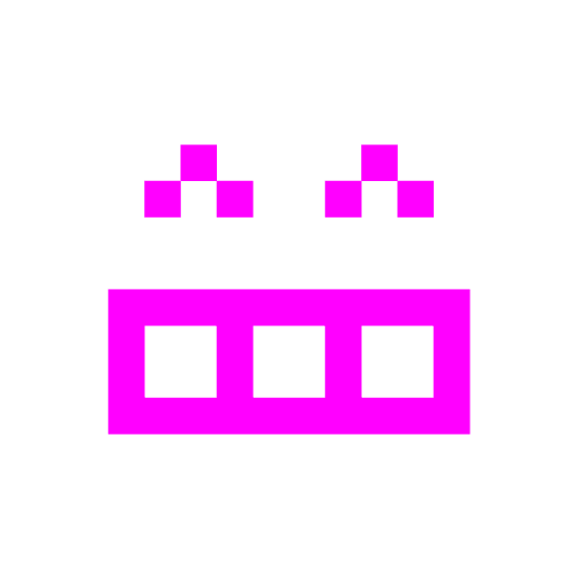 space invader grin