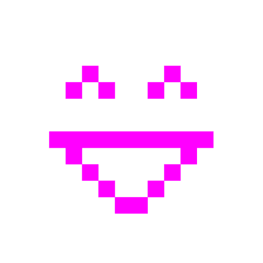 space invader smile