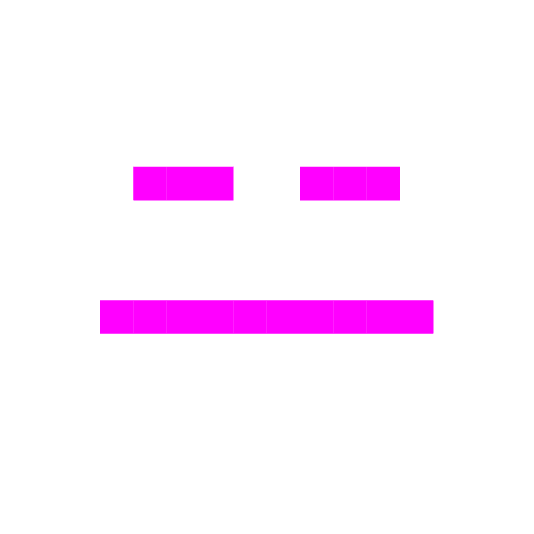 space invader expressionless