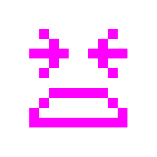 space invader tired face