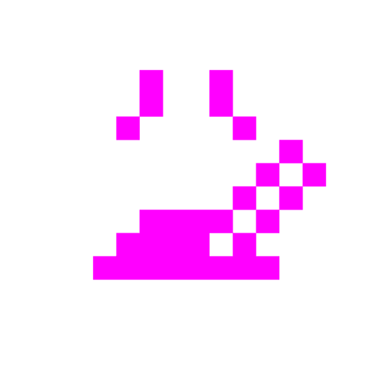 space invader face with thermometer