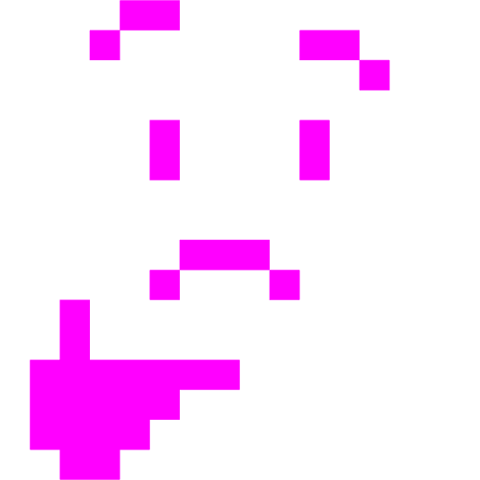 space invader thinking face