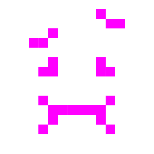 space invader nauseated face