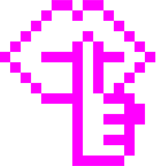 space invader shushing face