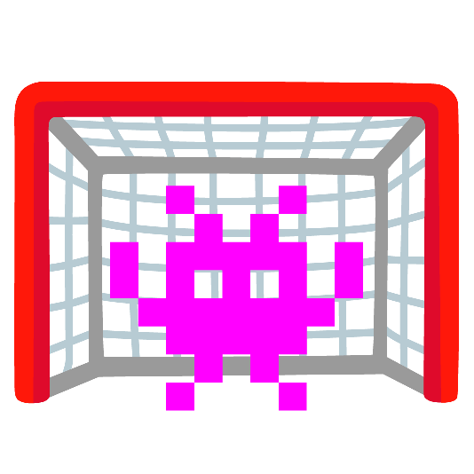 space invader goal net