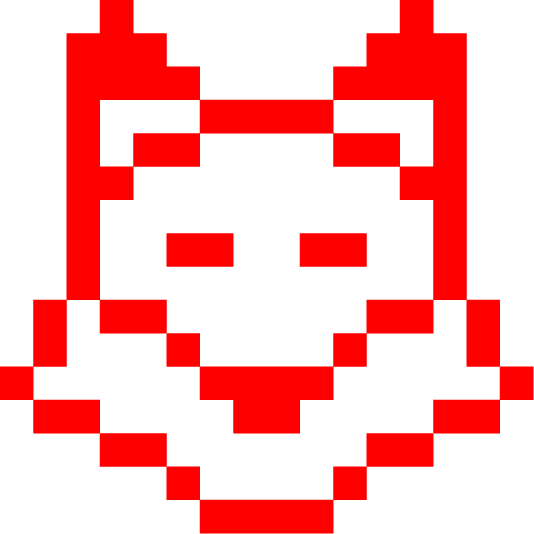 space invader fox face