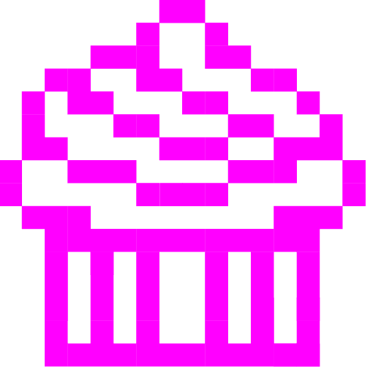 space invader cupcake