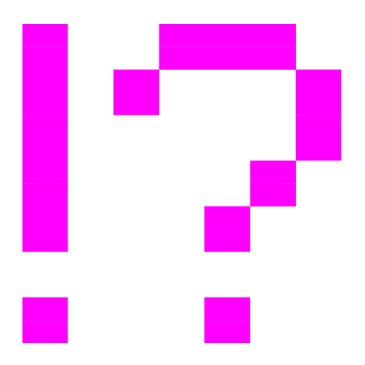 space invader interrobang