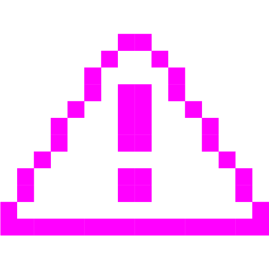 space invader warning