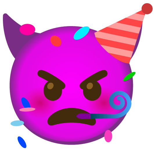 imp partying face