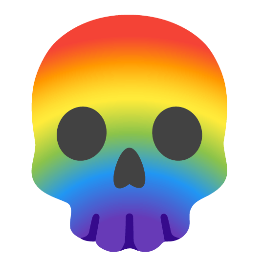 skull rainbow