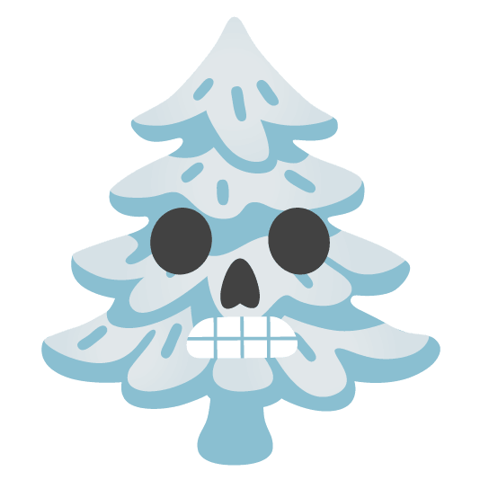 skull evergreen tree