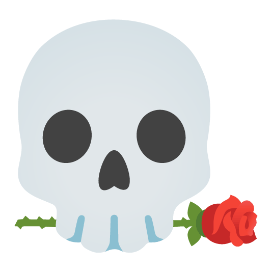 skull rose