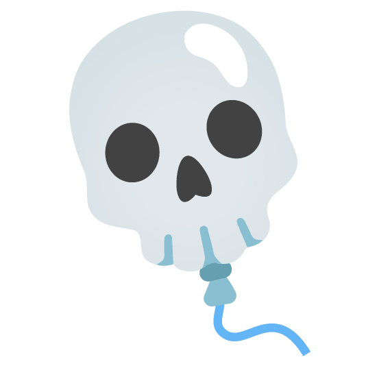 skull balloon