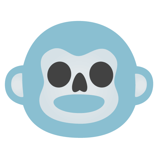 skull monkey face