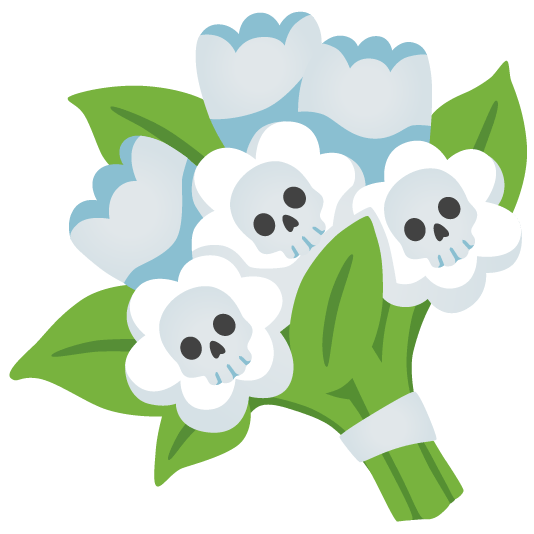 skull bouquet