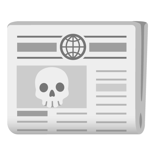 skull newspaper