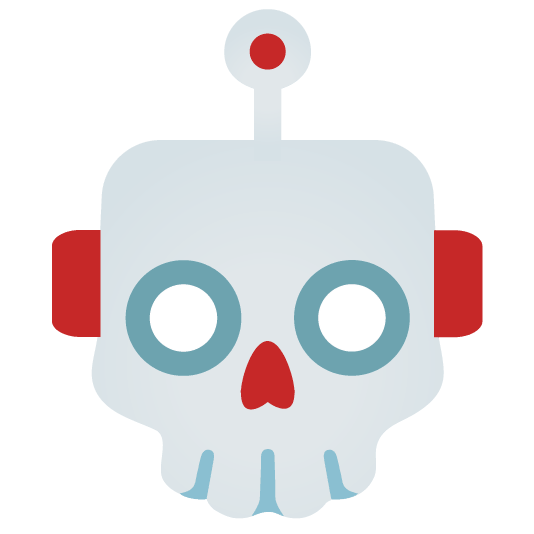 skull robot face