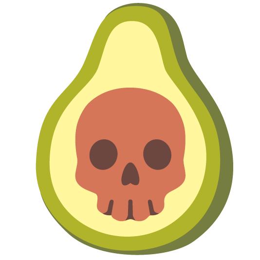skull avocado
