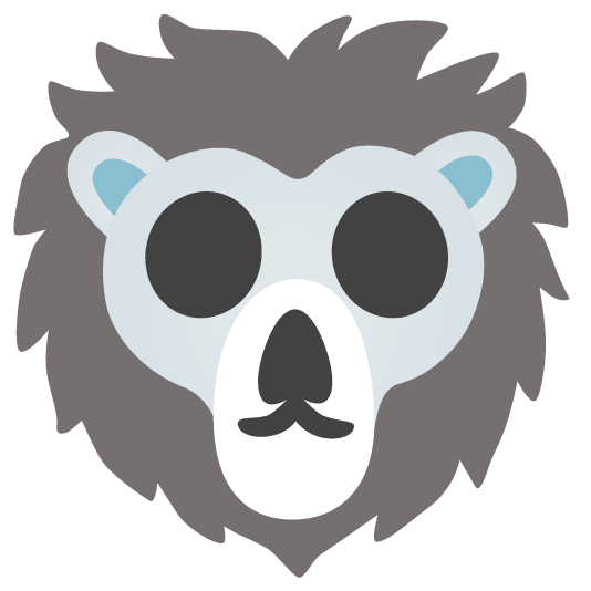 skull lion face