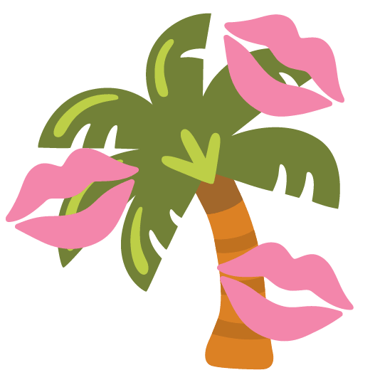 kiss palm tree