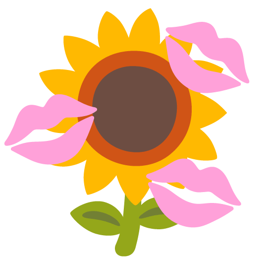 kiss sunflower