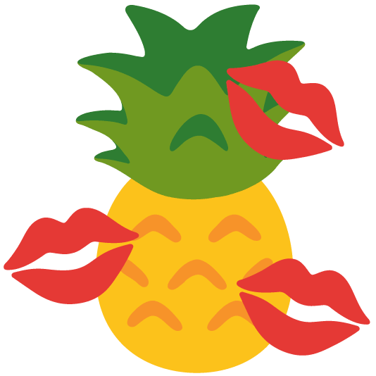 kiss pineapple