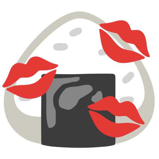 kiss rice ball