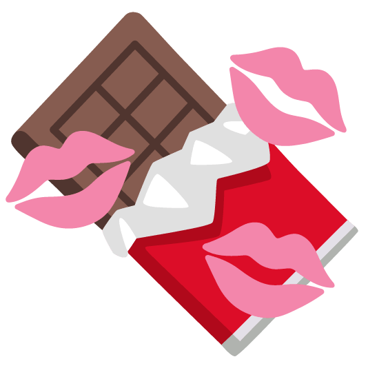 kiss chocolate bar