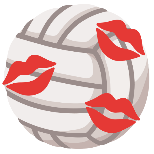 kiss volleyball