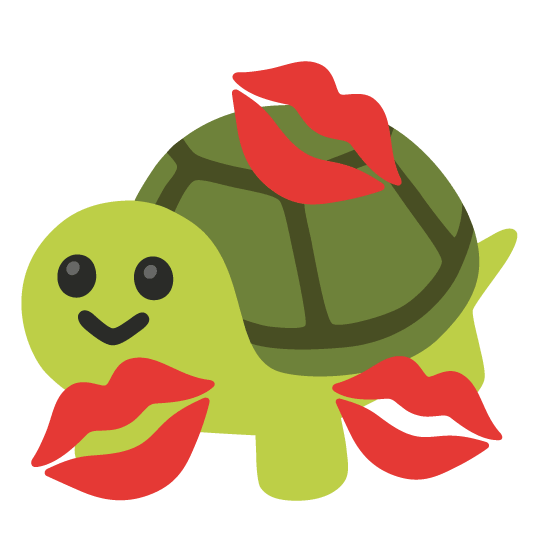 kiss turtle