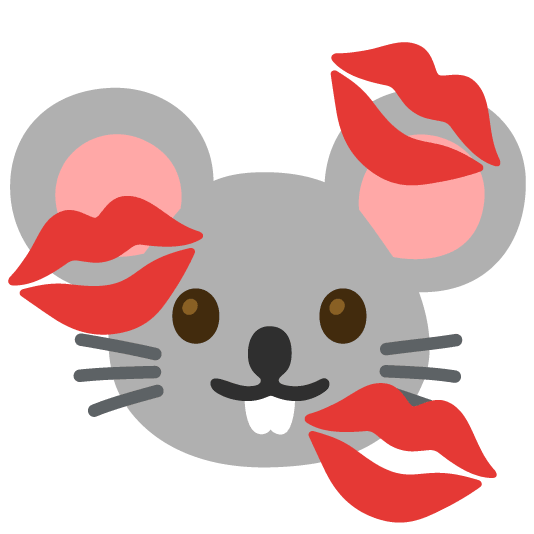 kiss mouse