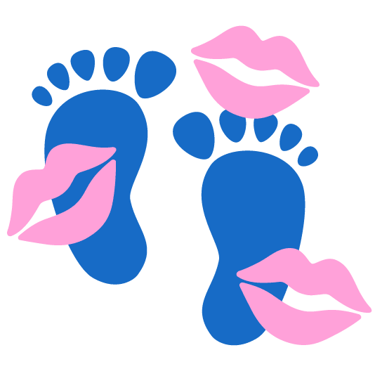 kiss footprints