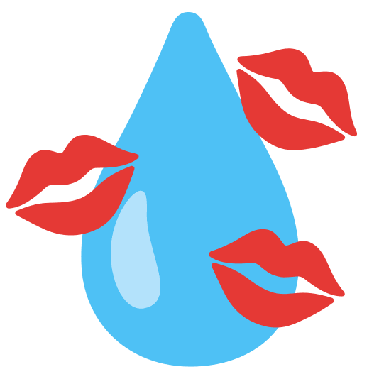 kiss droplet