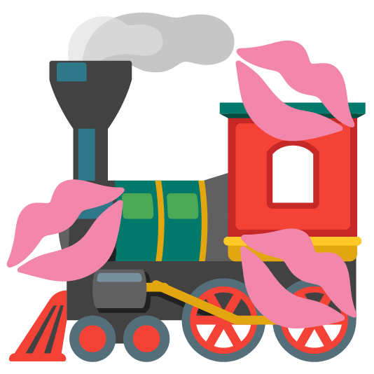 kiss steam locomotive