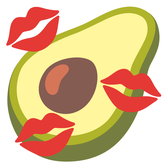 kiss avocado