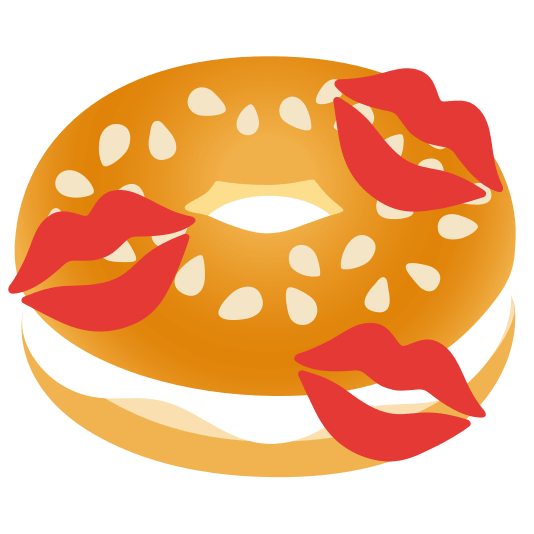 kiss bagel