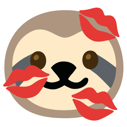 kiss sloth