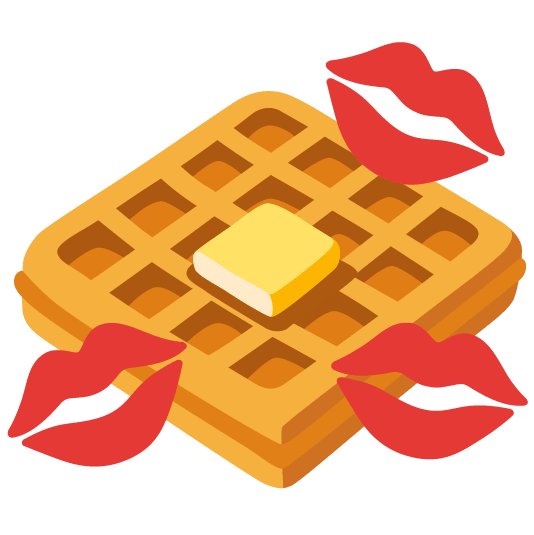 kiss waffle