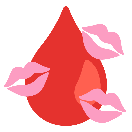 kiss drop of blood