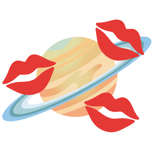 kiss ringed planet