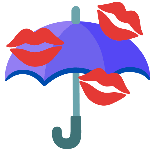 kiss umbrella