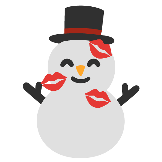kiss snowman without snow