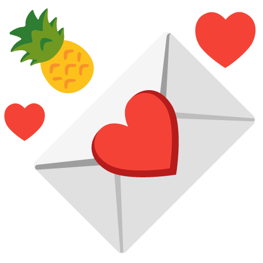 love letter pineapple
