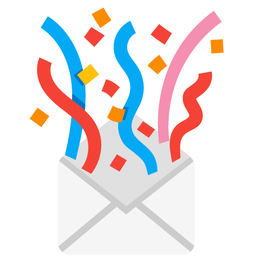 love letter confetti ball