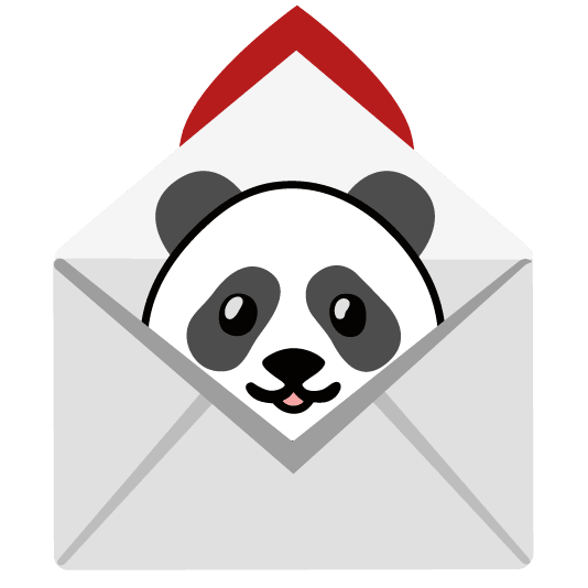 love letter panda face